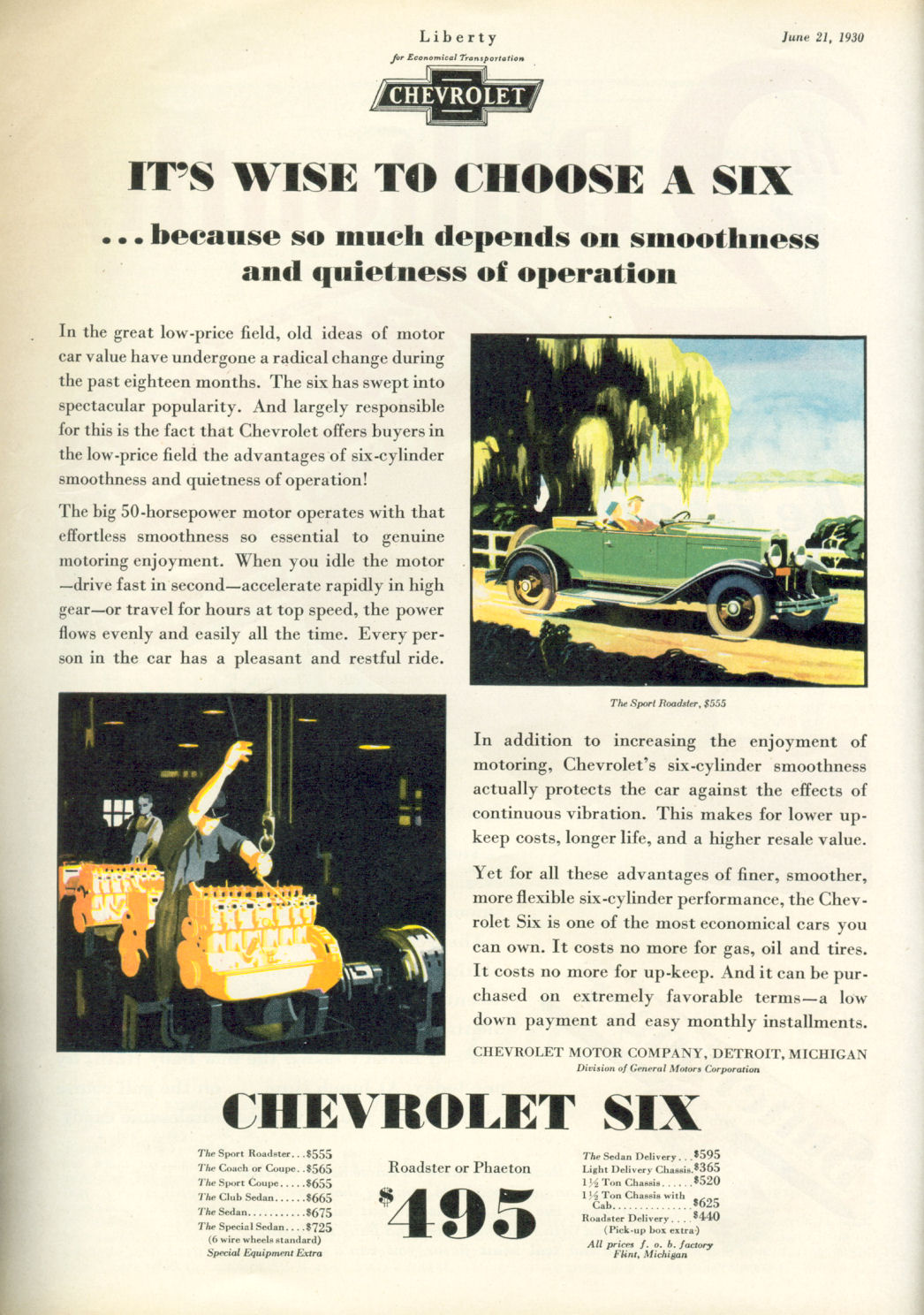 1930 Chevrolet Auto Advertising